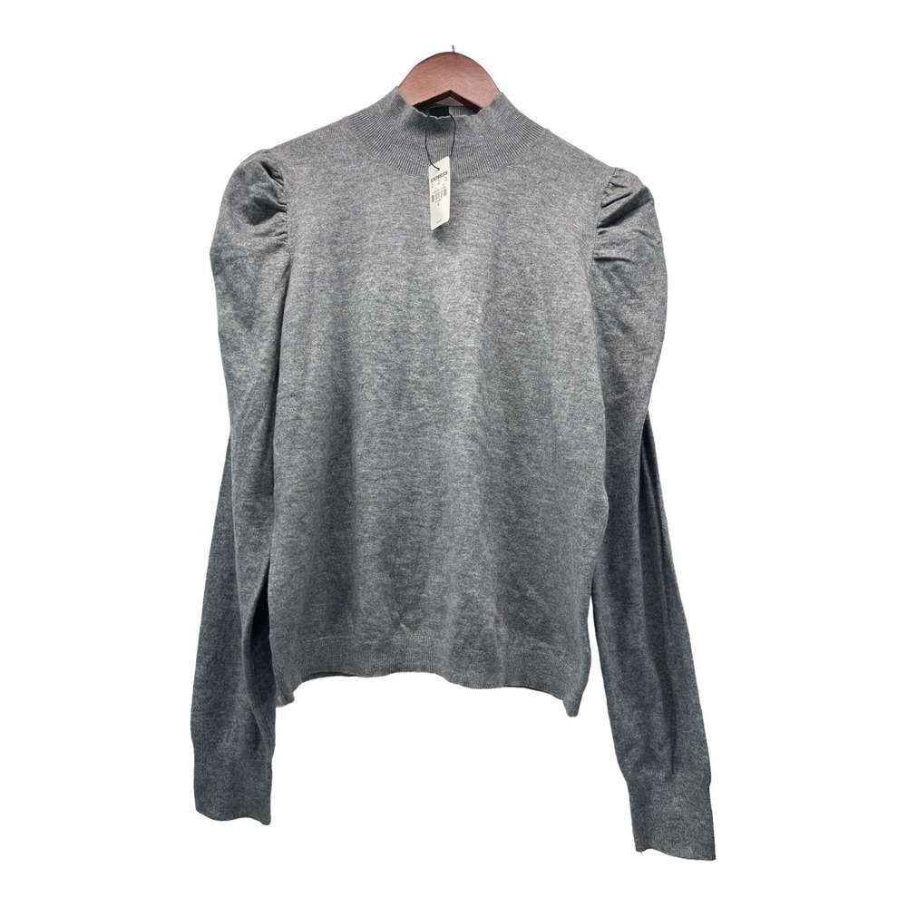 Express‎ Women's XL Gray Soft Sweater Top MSRP $78.00